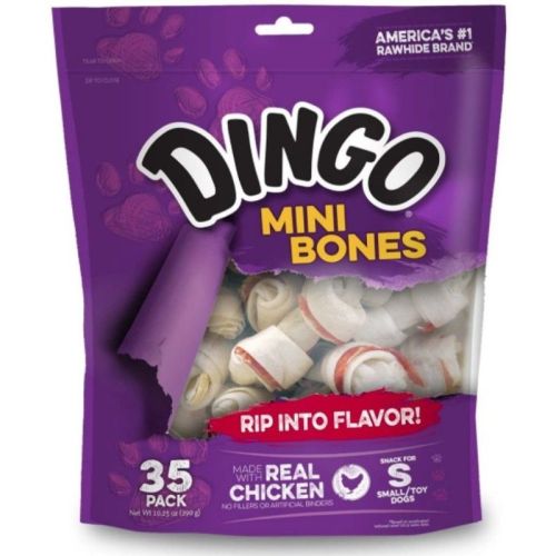 Dingo Meat in the Middle Rawhide Chew Bones