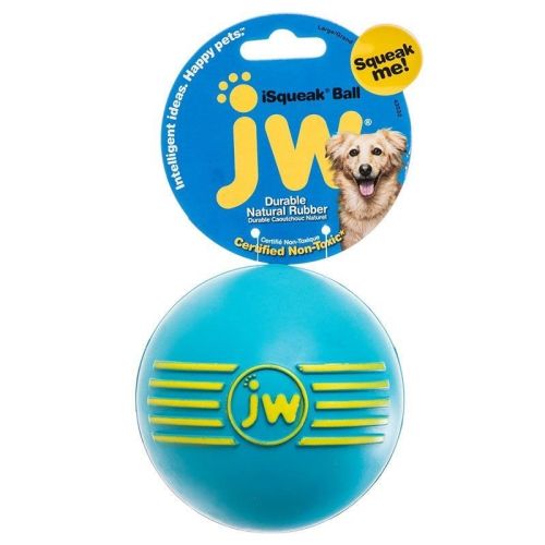 JW Pet iSqueak Ball  Rubber Dog Toy